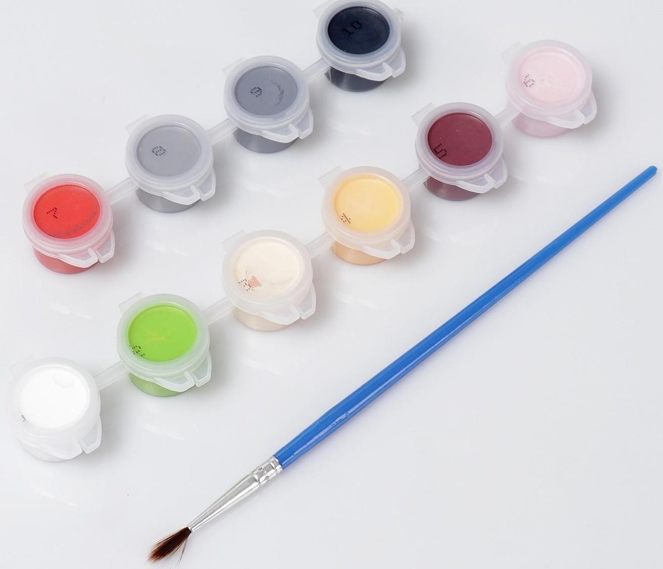 Картина по номерам «Щенки-друзья» 20х30 см