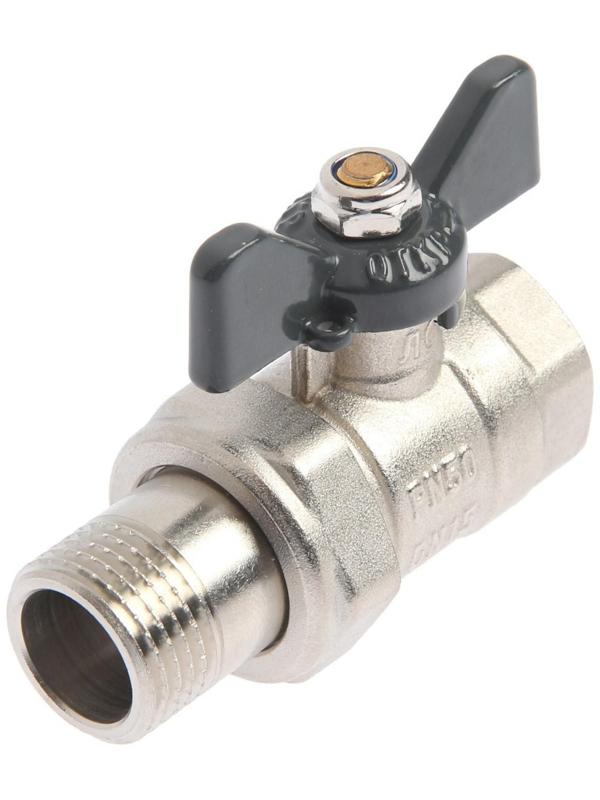 Кран шаровой AQUALINK, PN 50, внутренняя/наружная резьба 1/2