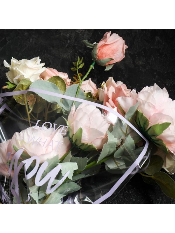 Пакет цветочный Рюмка, сиреневый 35/40