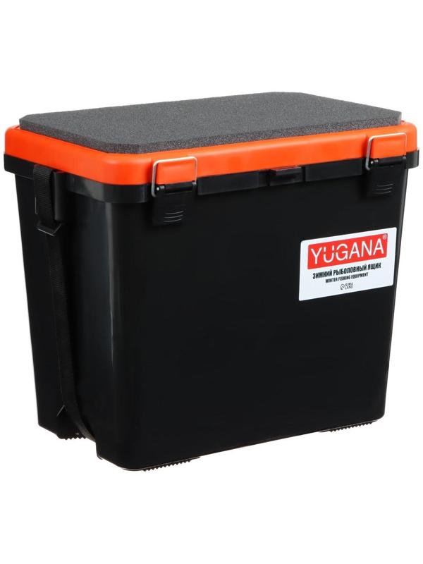 Ящик зимний YUGANA 19л, односекционный, цвет оранжевый