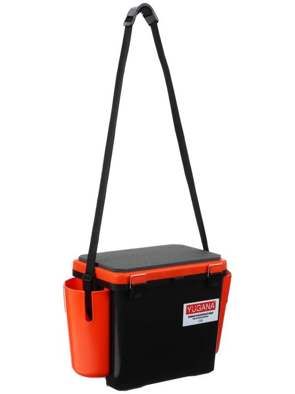 Ящик зимний YUGANA 19л, односекционный, цвет оранжевый