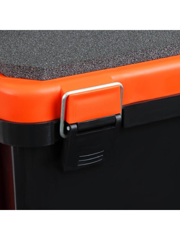 Ящик зимний YUGANA 19л, односекционный, цвет оранжевый