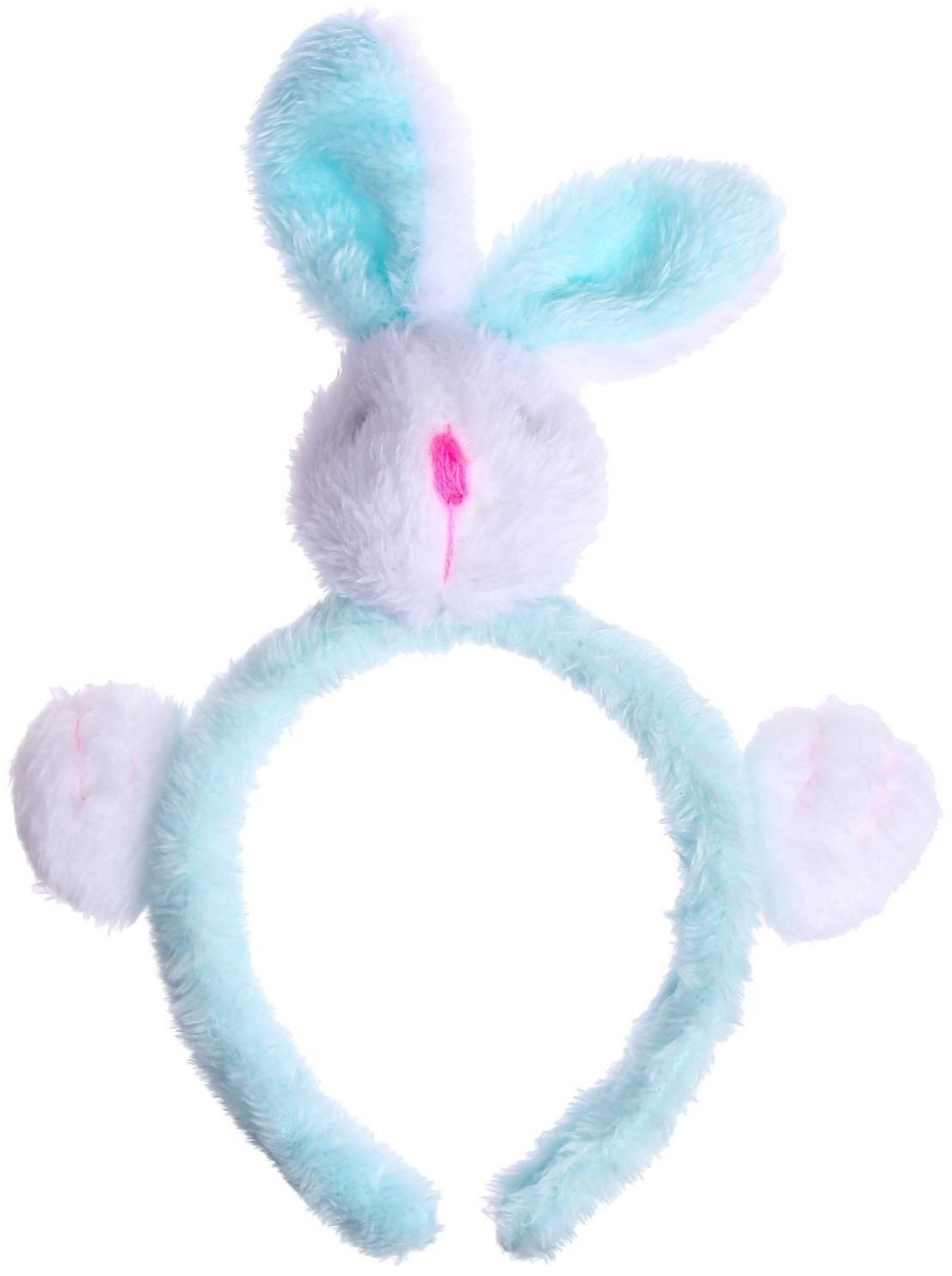 Карнавальный ободок «Заяц», цвета МИКС