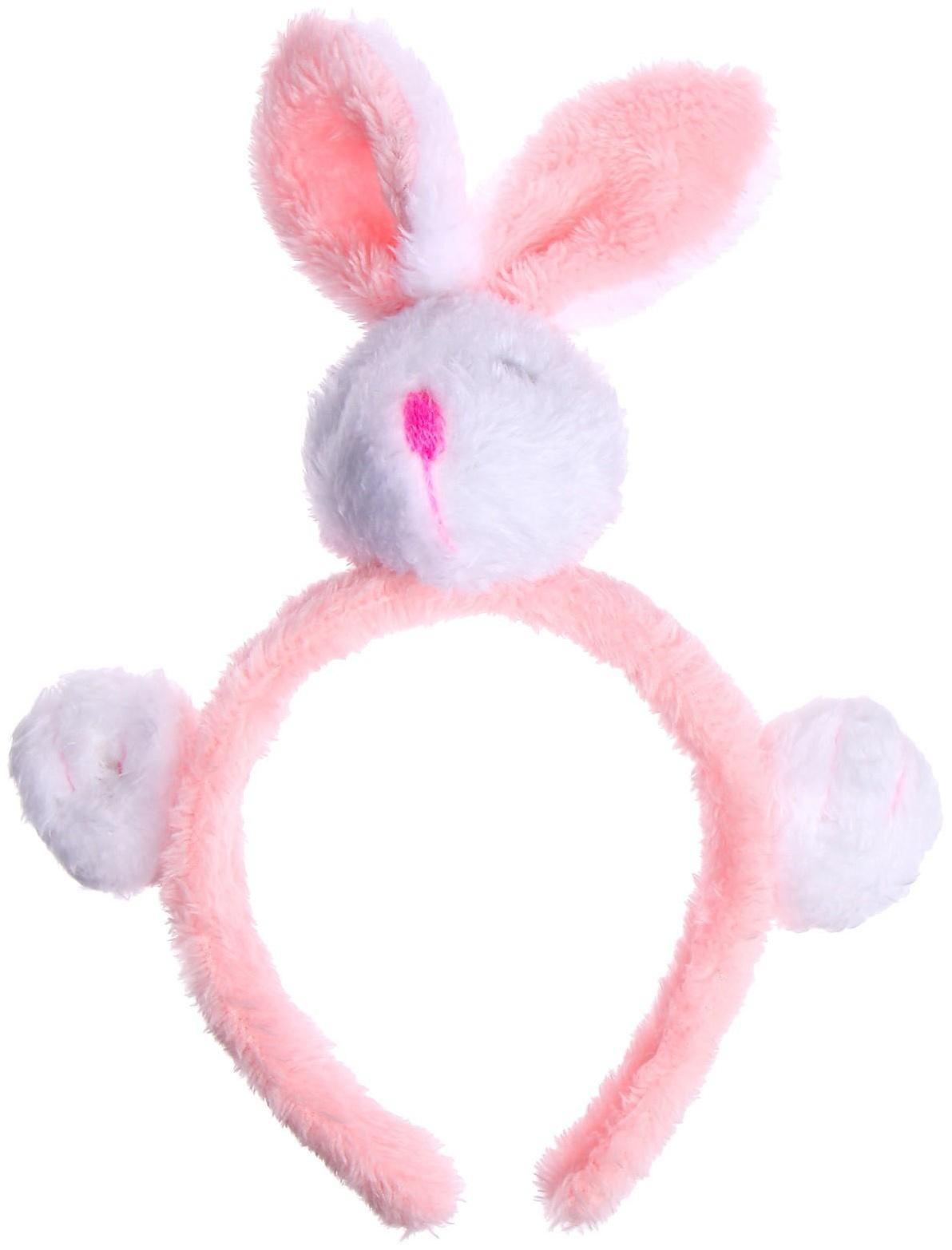 Карнавальный ободок «Заяц», цвета МИКС