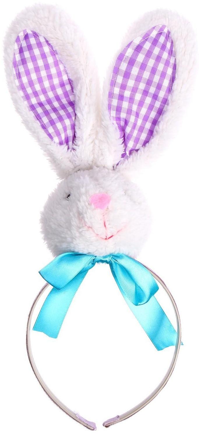 Карнавальный ободок «Зайка», цвета МИКС