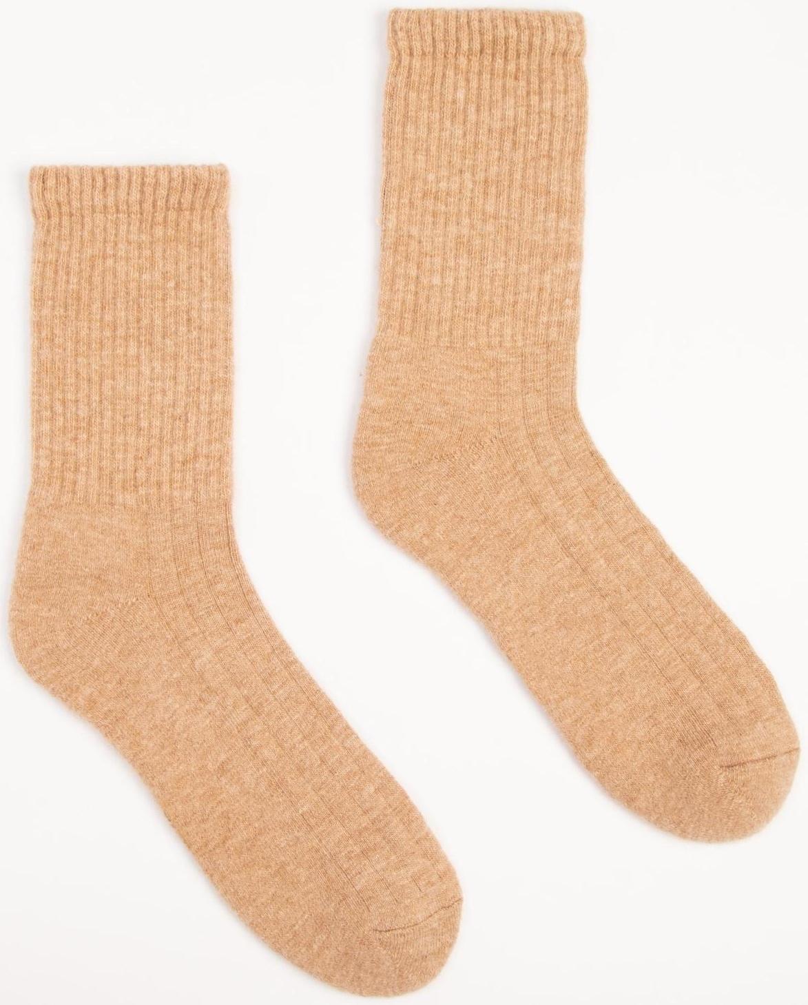 Носки с пухом верблюда мужские, цвет бежевый, размер 44-46