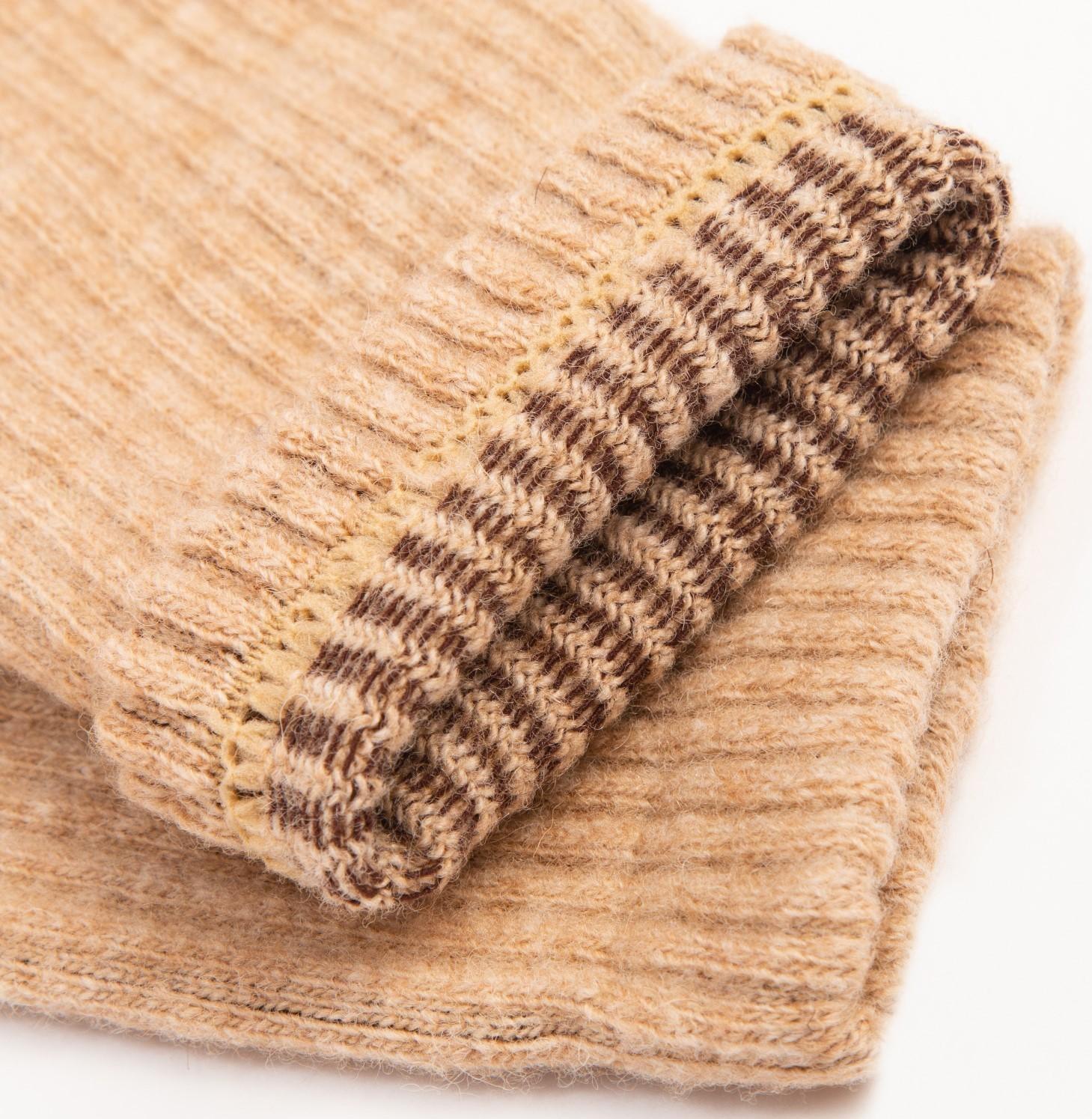 Носки с пухом верблюда мужские, цвет бежевый, размер 44-46
