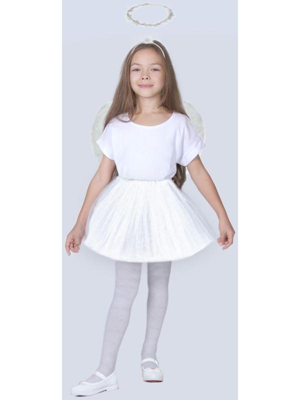 Карнавальный набор «Ангел», нимб, крылья, юбка, 98-128 см