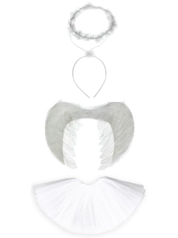 Карнавальный набор «Ангел», нимб, крылья, юбка, 98-128 см