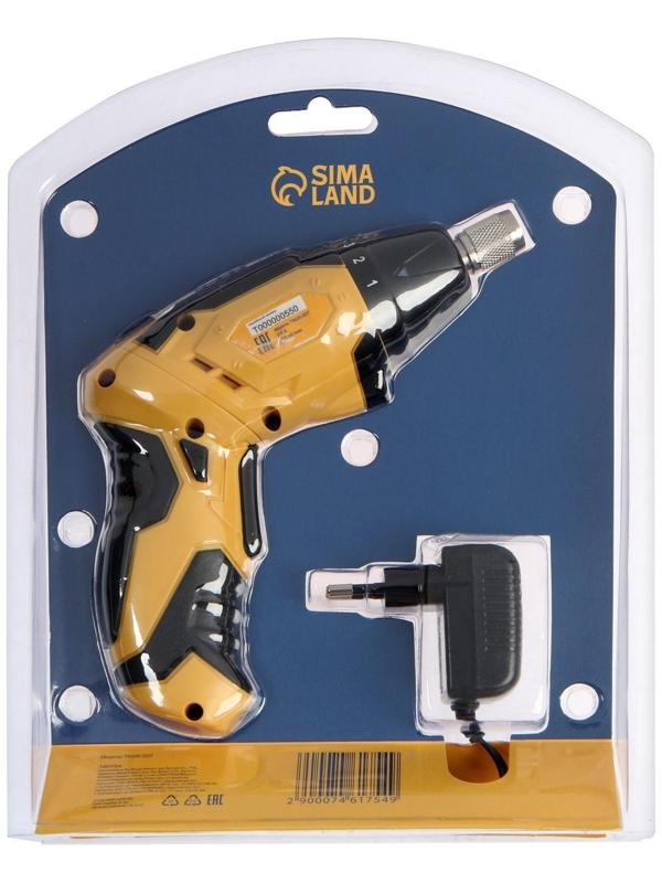 Отвертка аккумуляторная ТУНДРА PRO, 3.6 В, Li-ion, 1.3 Ач, 200 об/мин, 3.5 Нм, HEX 1/4