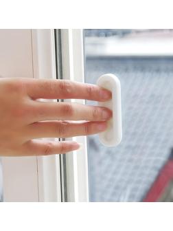 Ручка мебельная самоклеющаяся CAPPIO, L=106 мм, пластик, цвет белый