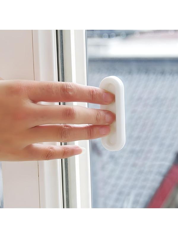 Ручка мебельная самоклеющаяся CAPPIO, L=106 мм, пластик, цвет белый