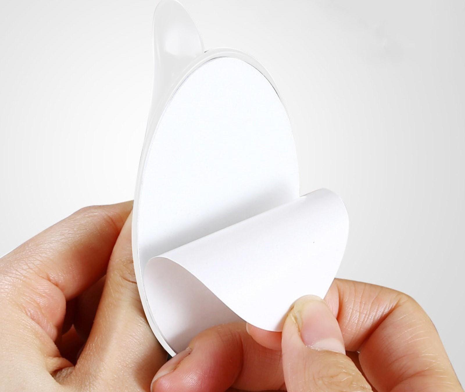 Ручка мебельная самоклеющаяся CAPPIO, L=95 мм, пластик, цвет белый