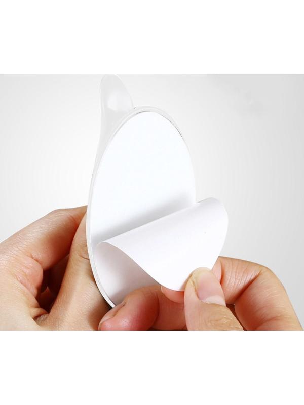 Ручка мебельная самоклеющаяся CAPPIO, L=95 мм, пластик, цвет белый