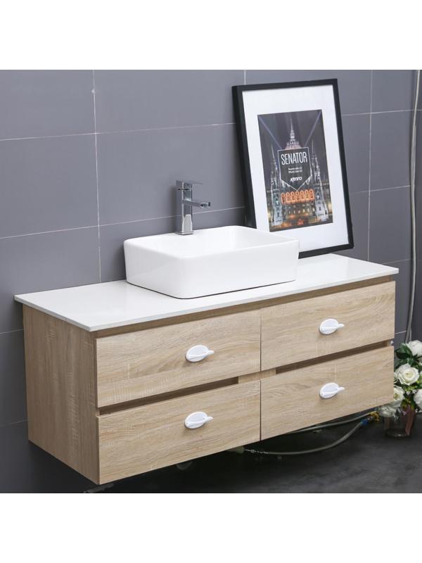 Ручка мебельная самоклеющаяся CAPPIO, L=95 мм, пластик, цвет белый