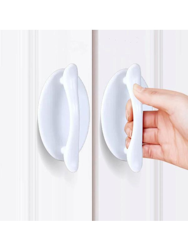 Ручка мебельная самоклеющаяся CAPPIO, L=95 мм, пластик, цвет белый