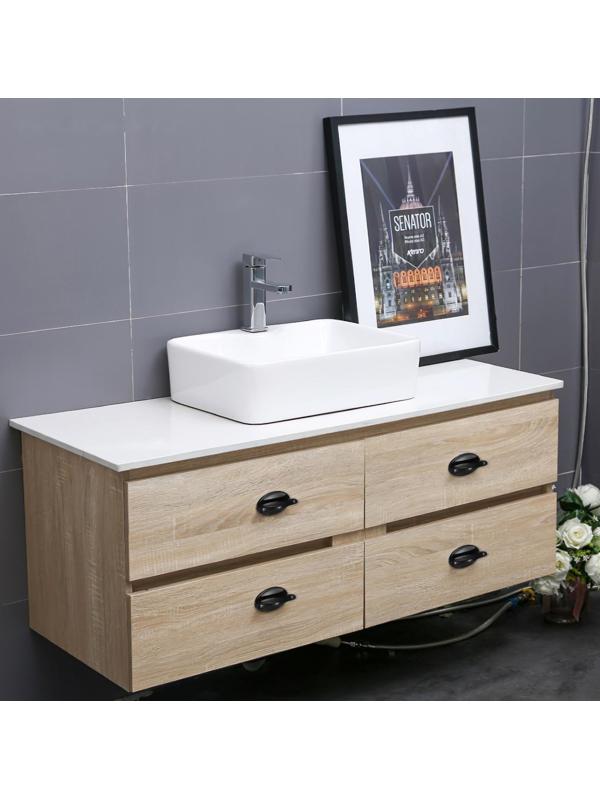 Ручка мебельная самоклеющаяся CAPPIO, L=95 мм, пластик, цвет черный