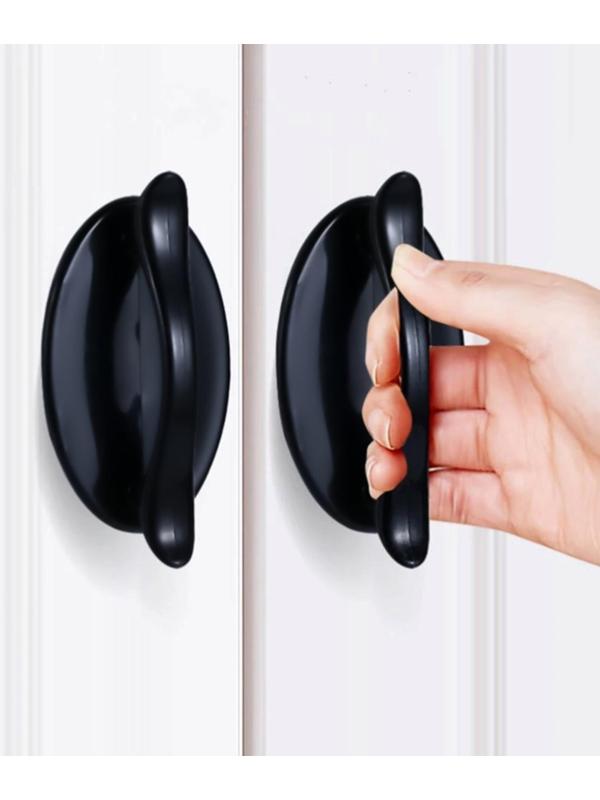 Ручка мебельная самоклеющаяся CAPPIO, L=95 мм, пластик, цвет черный