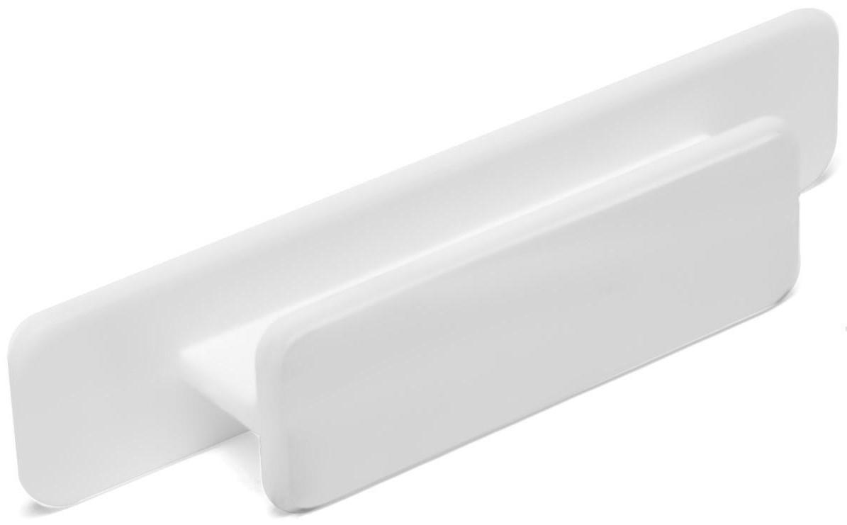 Ручка мебельная самоклеющаяся CAPPIO, L=108 мм, пластик, цвет белый
