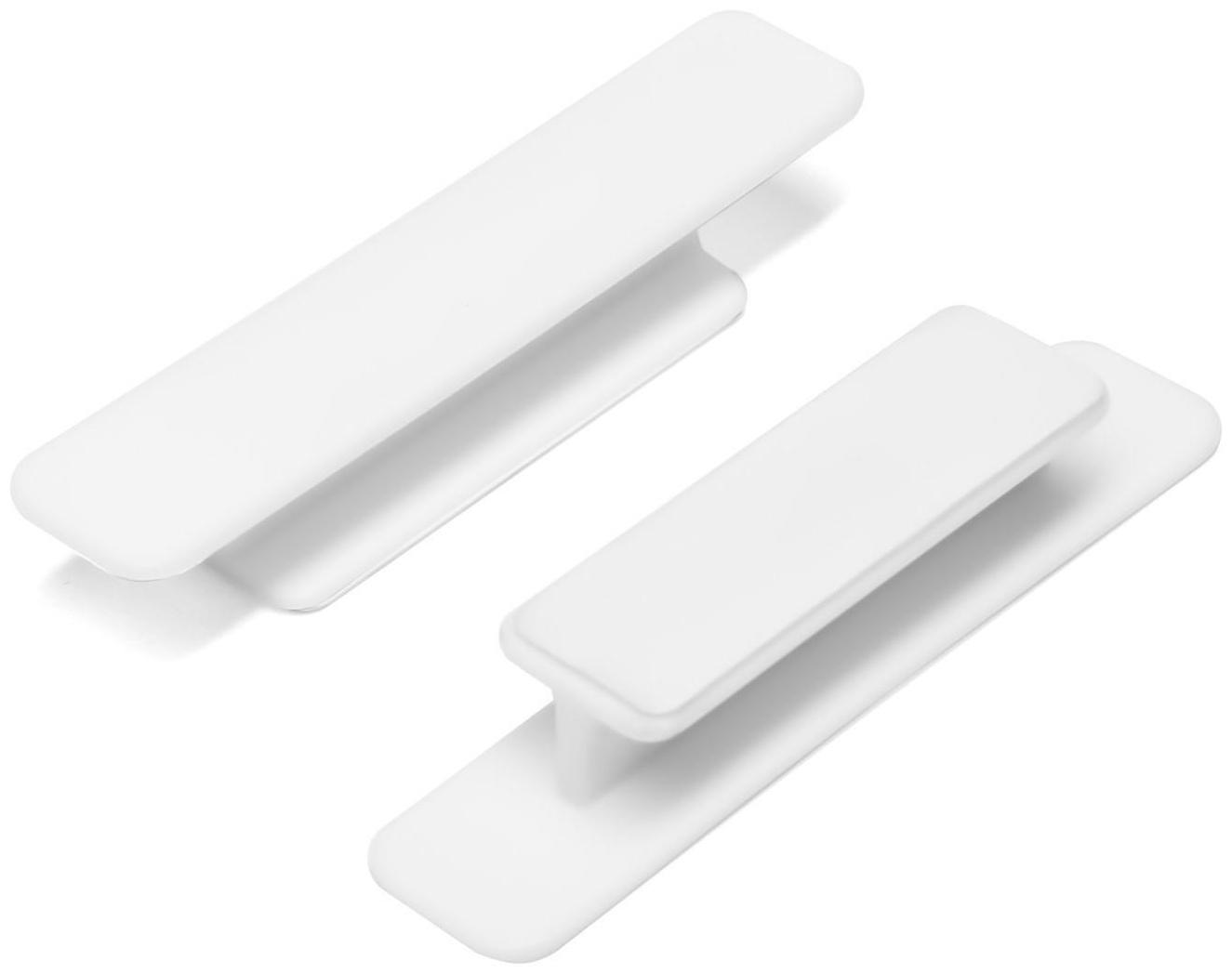 Ручка мебельная самоклеющаяся CAPPIO, L=108 мм, пластик, цвет белый