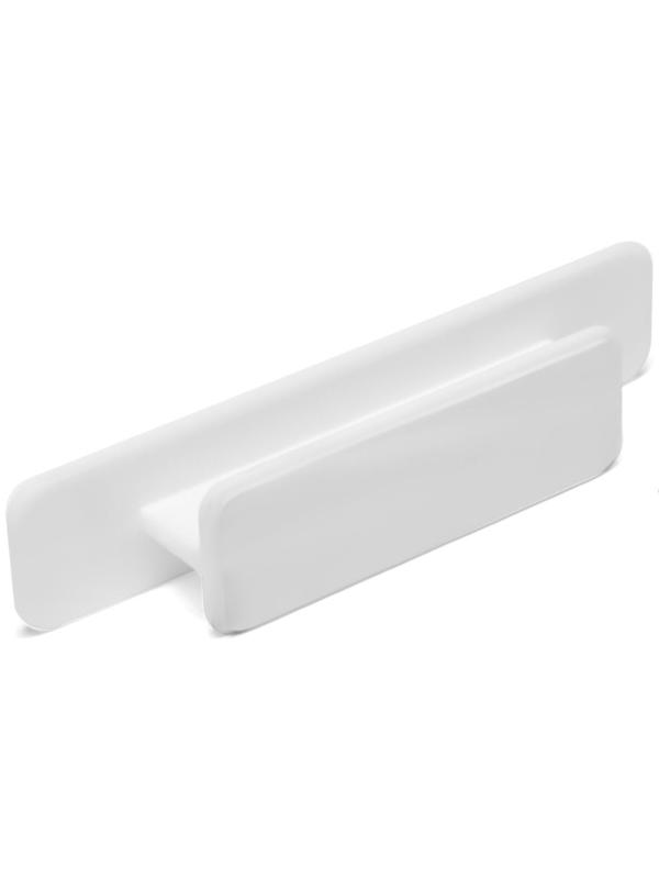 Ручка мебельная самоклеющаяся CAPPIO, L=108 мм, пластик, цвет белый