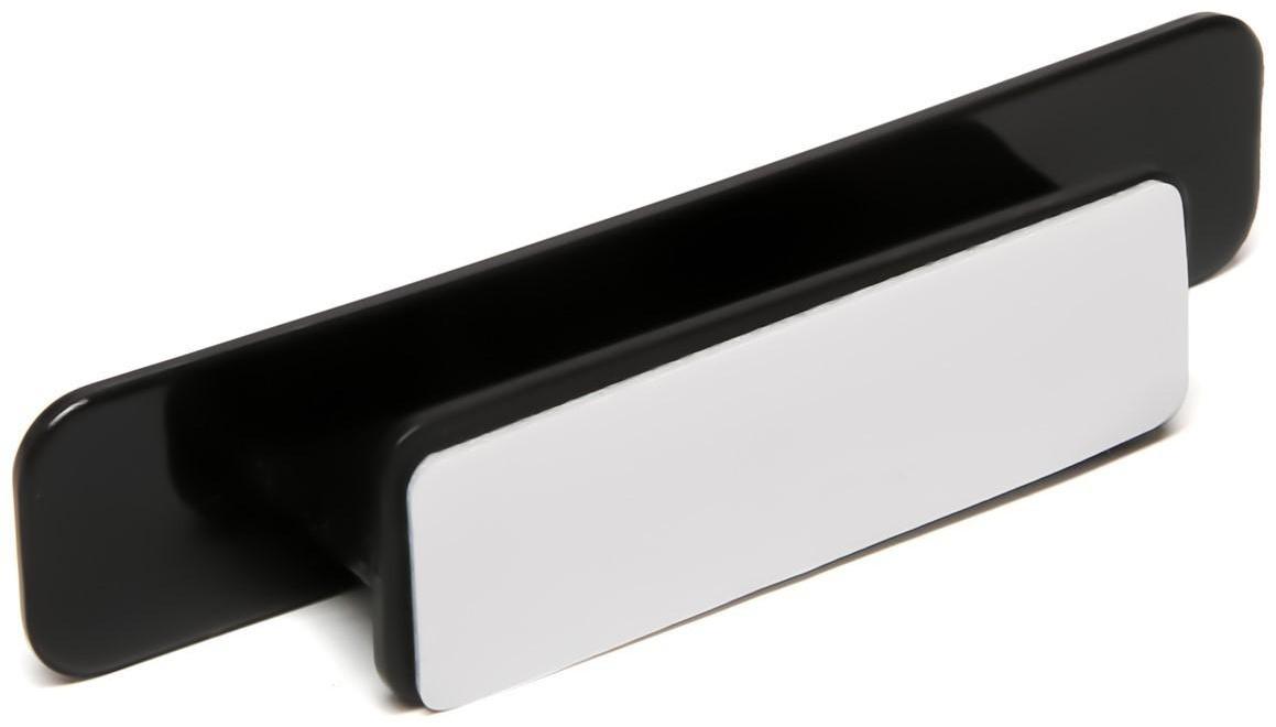 Ручка мебельная  самоклеющаяся CAPPIO, L=108 мм, пластик, цвет черный