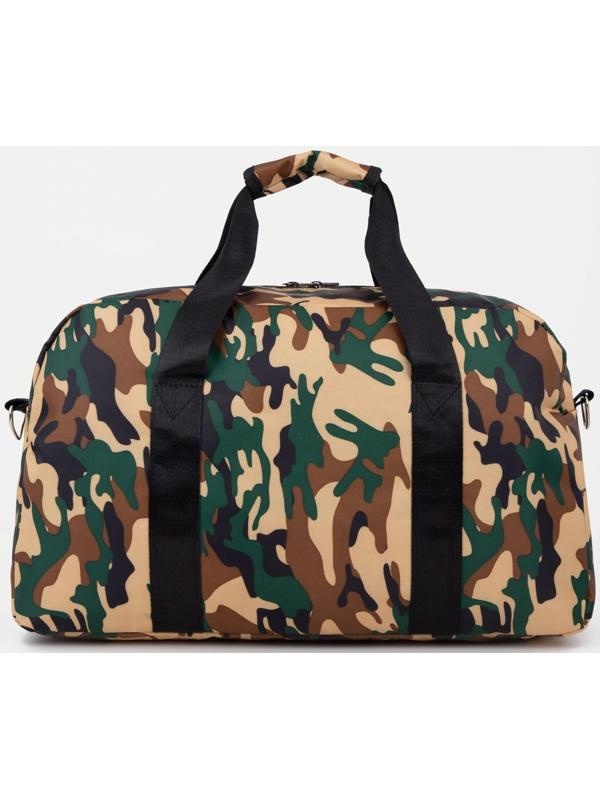 Сумка спортивная на молнии, наружный карман, цвет мультикам