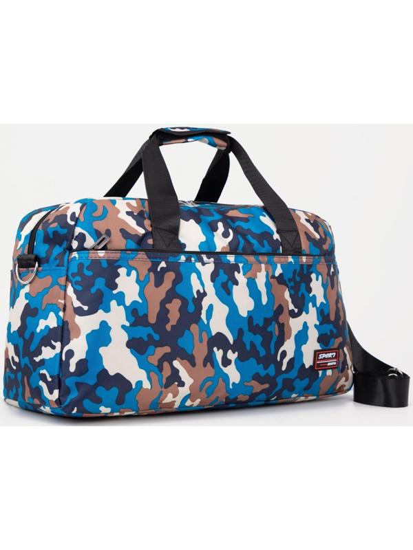 Сумка спортивная на молнии, наружный карман, цвет мультикам