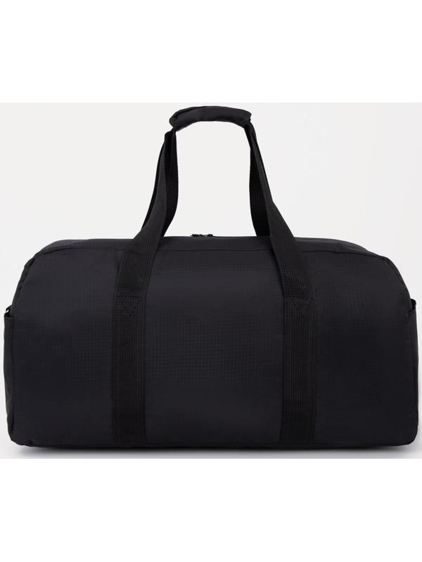 Сумка спортивная на молнии, 2 наружных кармана, цвет чёрный