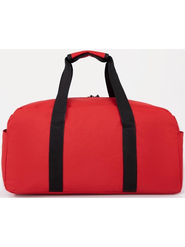 Сумка спортивная на молнии, 2 наружных кармана, цвет красный