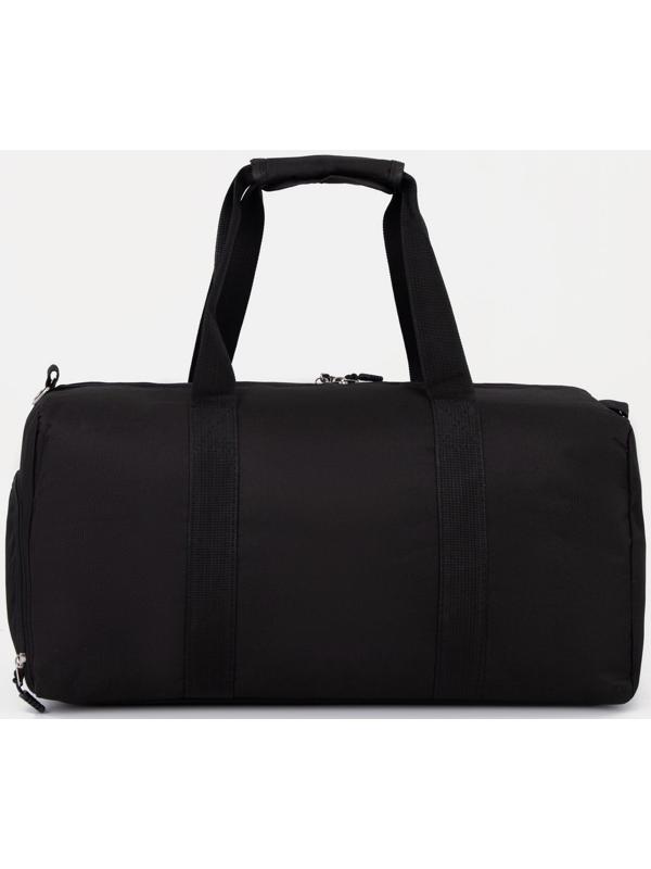 Сумка спортивная на молнии, отдел для обуви, наружный карман цвет чёрный