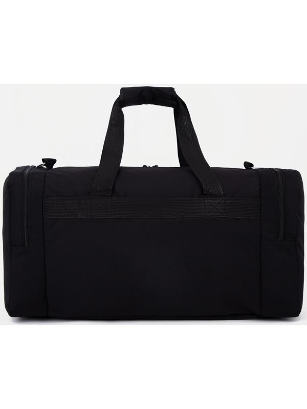 Сумка спортивная на молнии, 2 наружных кармана, цвет чёрный