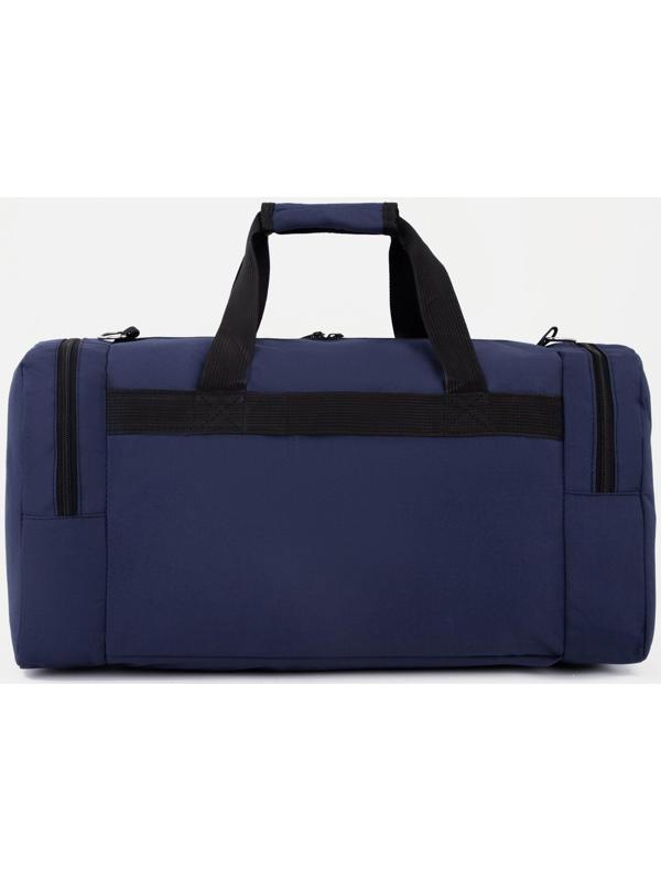 Сумка спортивная на молнии, 2 наружных кармана, цвет синий