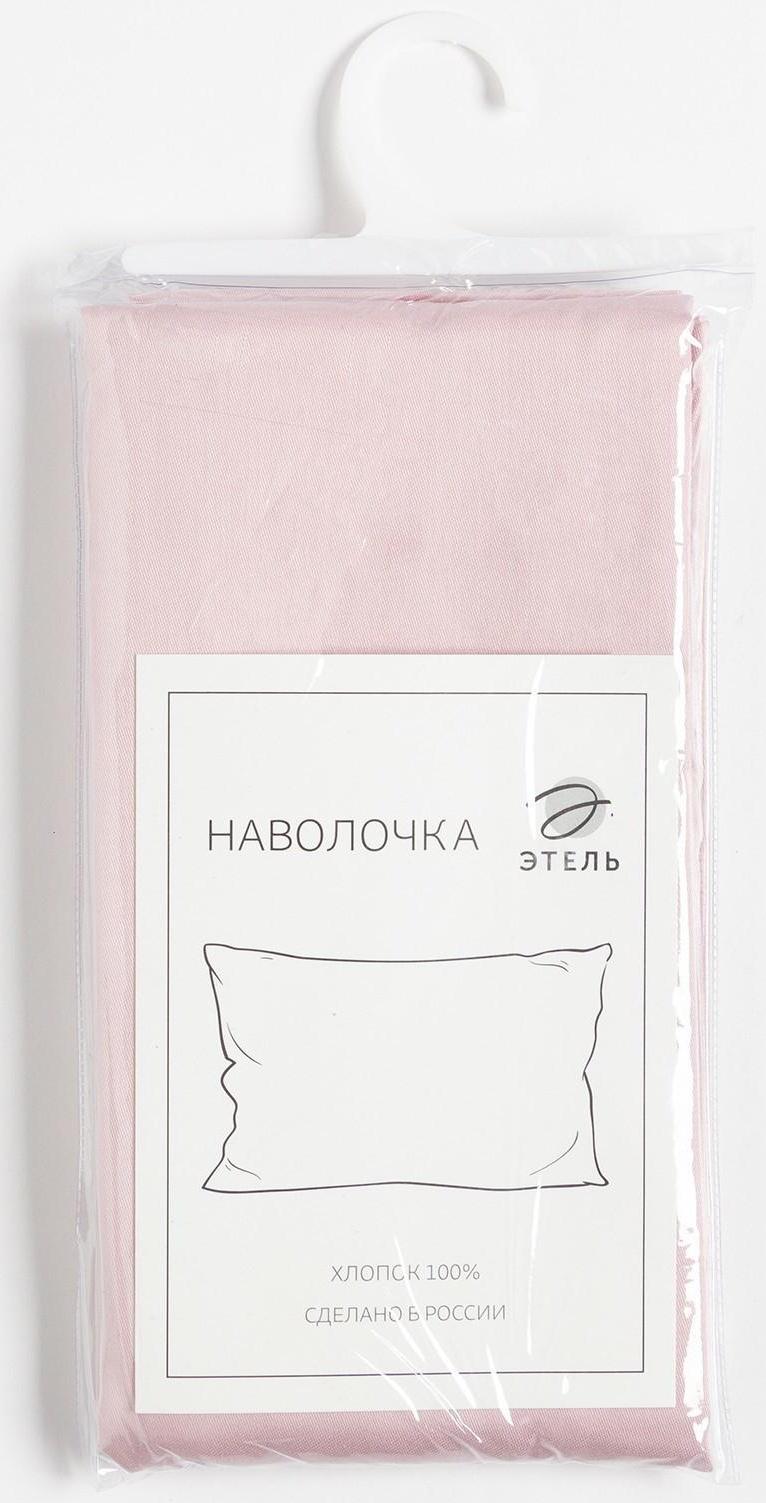 Наволочка Этель Pink rose 70х70, 100% хлопок, мако-сатин, 114г/м2