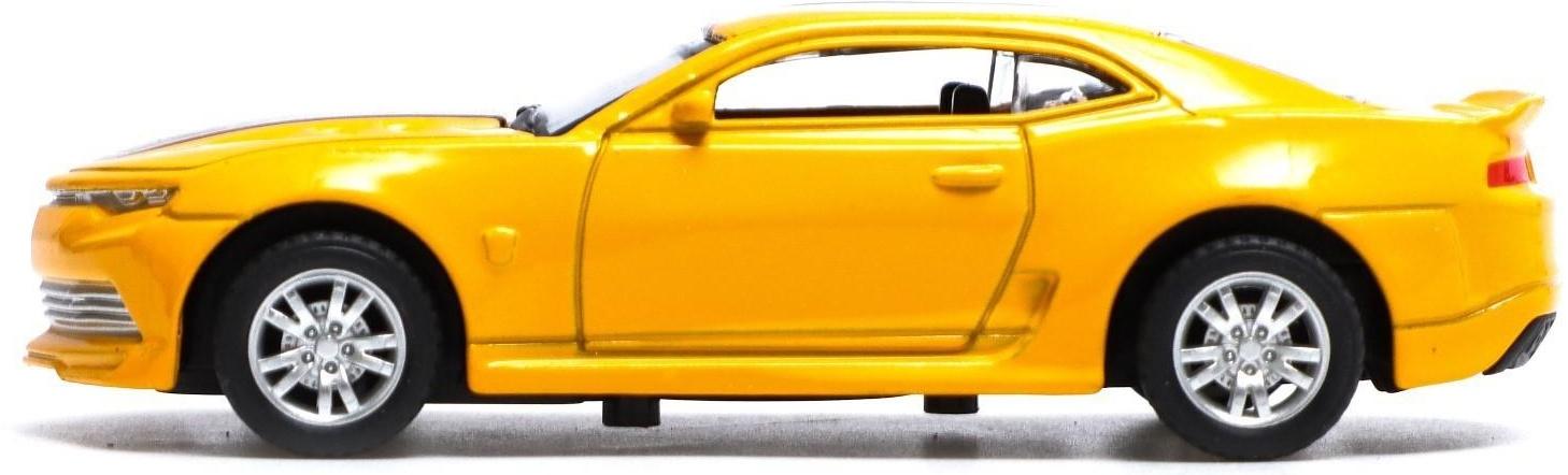 Машина металлическая «Гонка», инерционная, масштаб 1:43, цвет жёлтый
