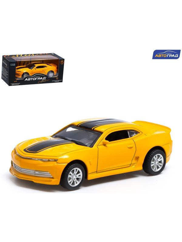 Машина металлическая «Гонка», инерционная, масштаб 1:43, цвет жёлтый