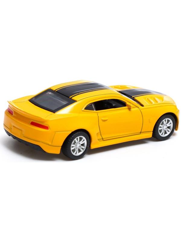 Машина металлическая «Гонка», инерционная, масштаб 1:43, цвет жёлтый