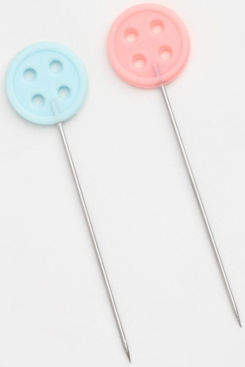 Булавки для квилтинга «Пуговица», d = 9,5 см, 20 игл, 46 мм, цвет разноцветный