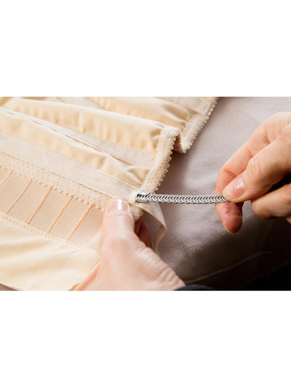 Пластина для корсета, металлическая, 300 × 5 мм, 4 шт, цвет серебряный