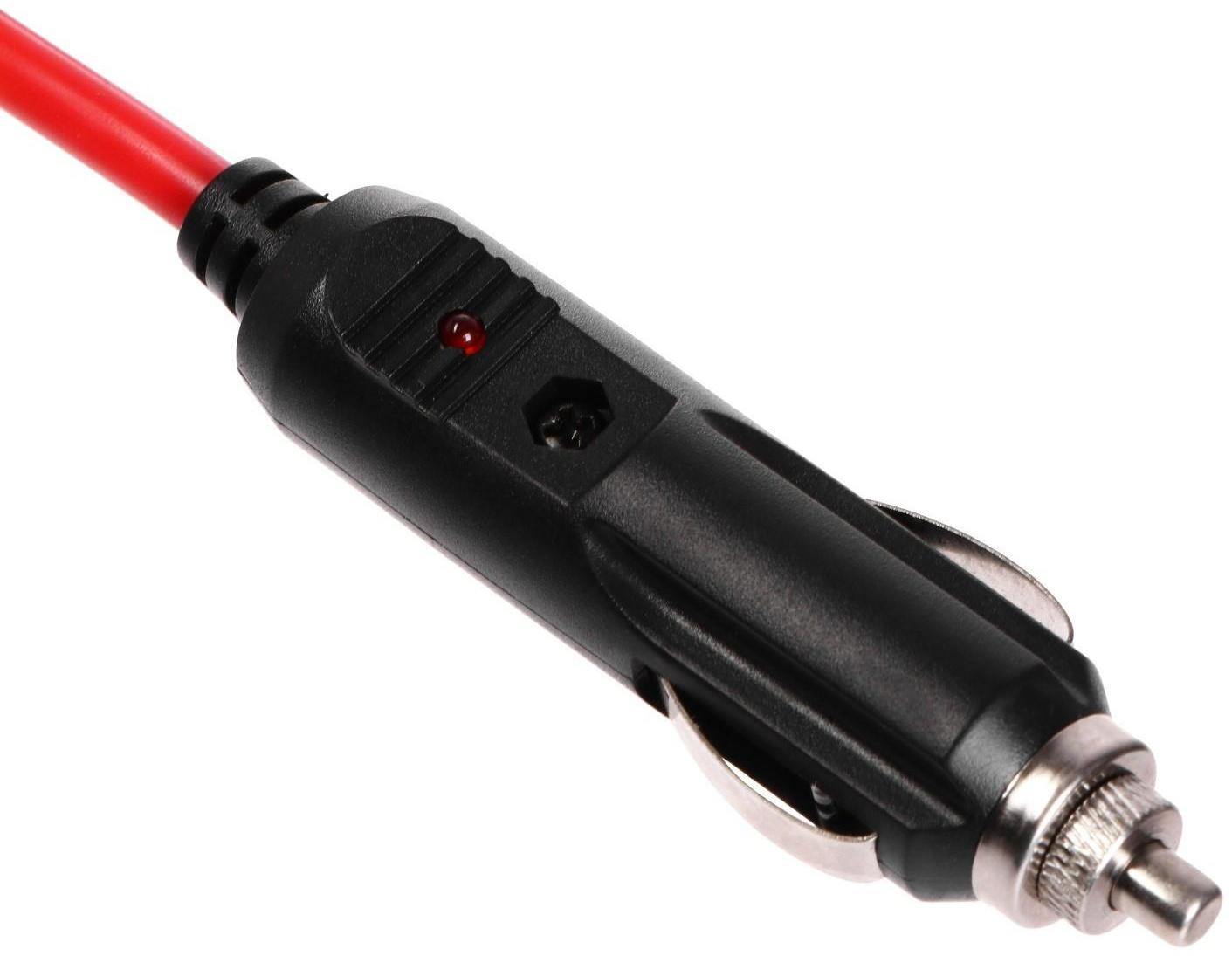 Разветвитель прикуривателя 12-24V, 4 гнезда, провод 45 см