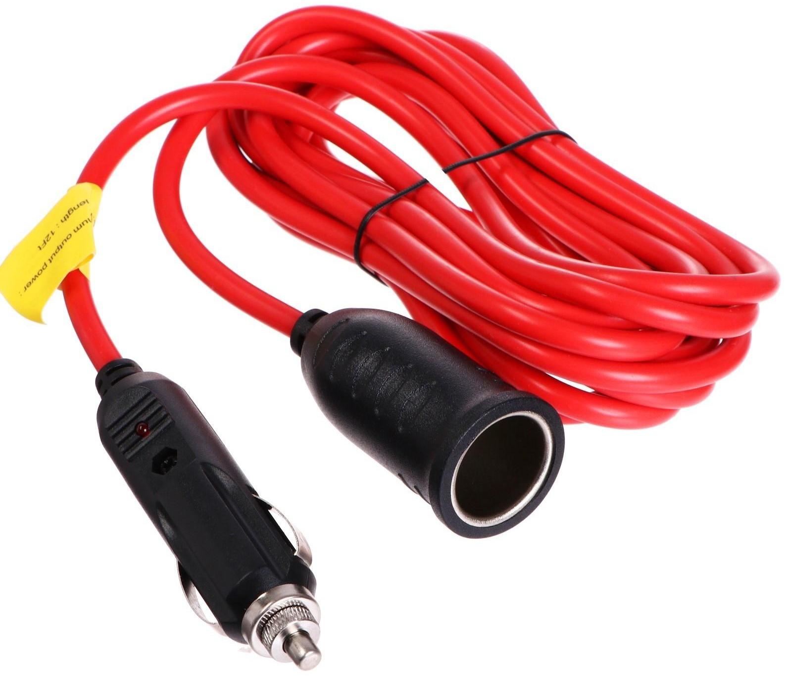 Разветвитель прикуривателя 12-24V, провод 360 см