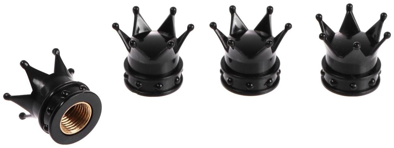 Колпачок на вентиль, TORSO, корона, набор 4 шт