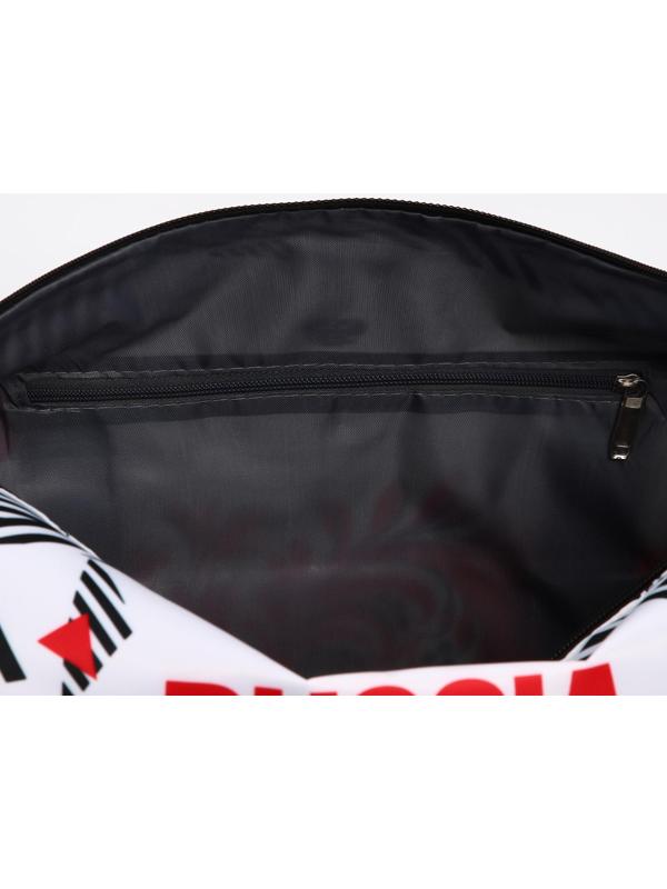 Сумка спортивная «RUSSIA», 47 x 28 x 24 см, цвет белый