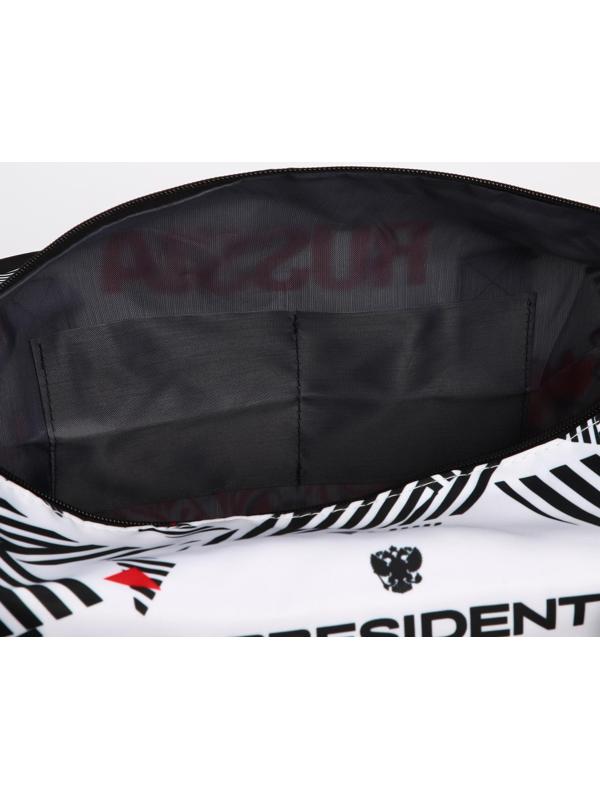 Сумка спортивная «RUSSIA», 47 x 28 x 24 см, цвет белый