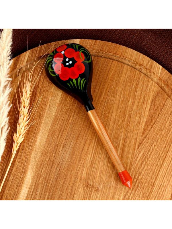 Ложка деревянная окрашенная, большая