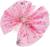 Карнавальный зажим «Снежинка», цвет розовый