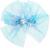 Карнавальный зажим «Снежинка», цвет голубой