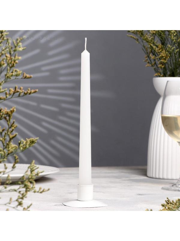Свеча античная, 2,2х 25 см, белая, 
