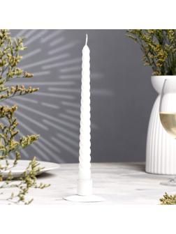 Свеча витая, 2,2х 25 см, белая, 