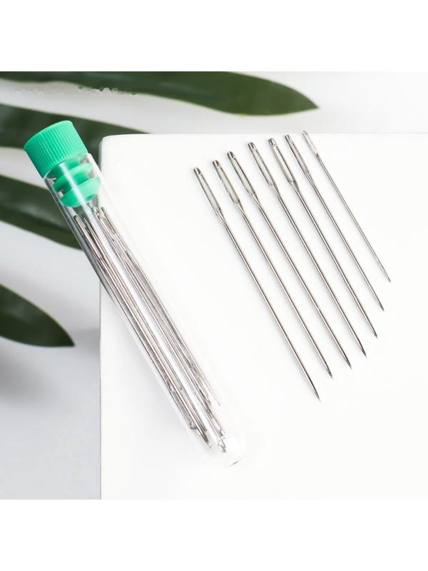 Иглы швейные, d = 0,85 / 1,05 / 1,25 мм, 4 - 6 см, 20 шт